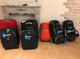 bags ready for baggage service