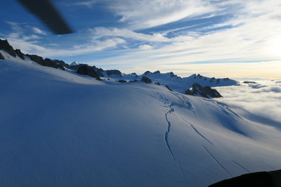 snow on Franz Joseph Glacier