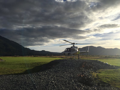 Helicopter pad at Franz Joseph Glacier