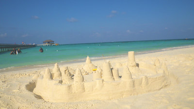 sandcastles at Atmosphere Kanifushi, Maldives